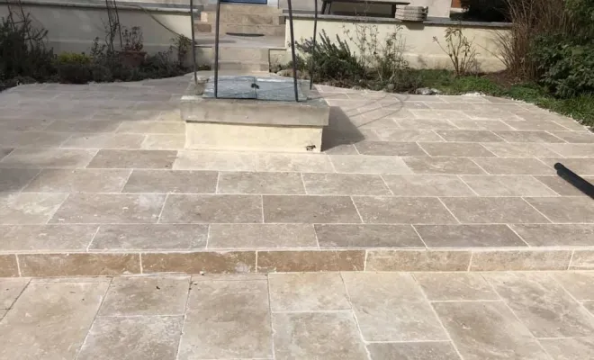 Terrasse en pierre, Albertville, FSM
